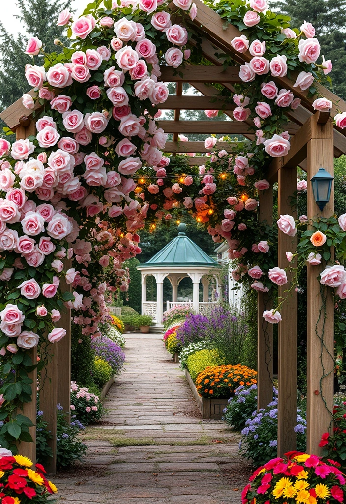 21 English Cottage Garden Ideas That Will Transform Your Backyard into a Fairy Tale! - 3. Rustic Trellises and Arbors