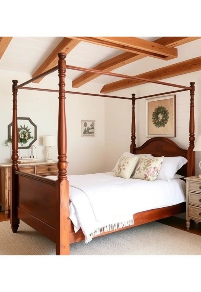 21 Stunning Bedroom Interior Ideas That Will Transform Your Space! - 4. Rustic Farmhouse Charm