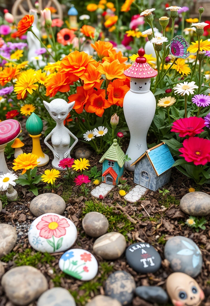 21 English Cottage Garden Ideas That Will Transform Your Backyard into a Fairy Tale! - 10. Whimsical Garden Art