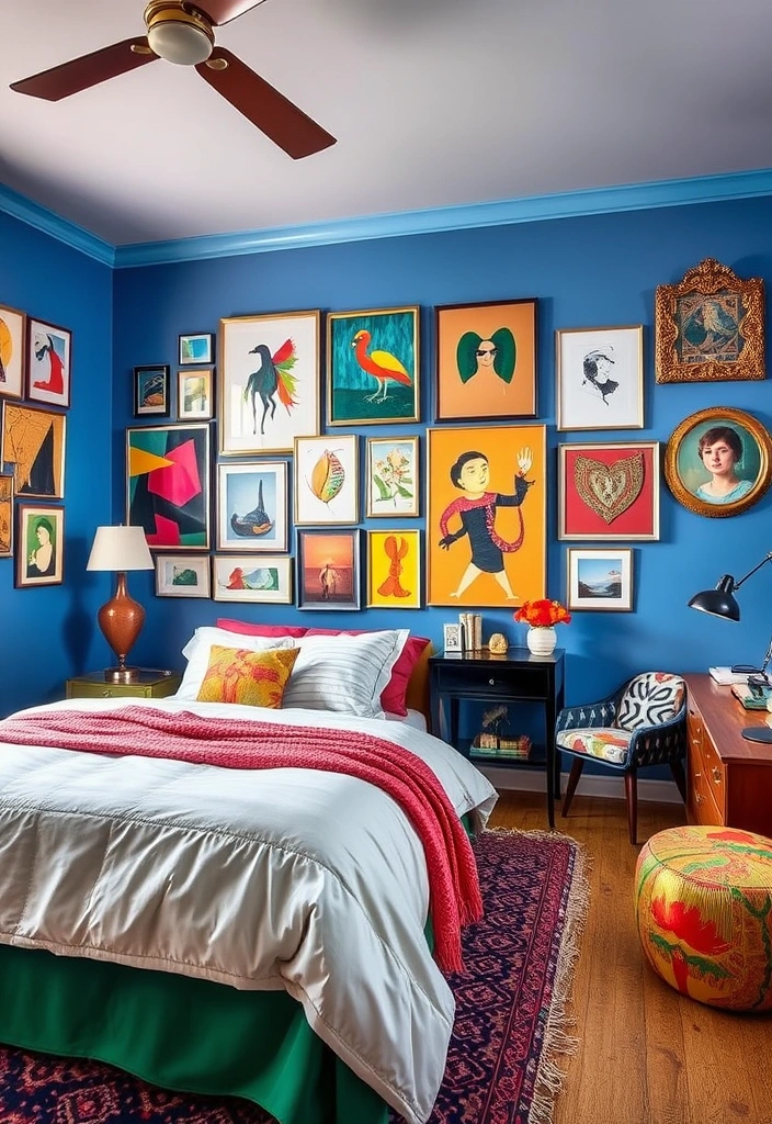 21 Stunning Bedroom Interior Ideas That Will Transform Your Space! - 9. Artistic Expression
