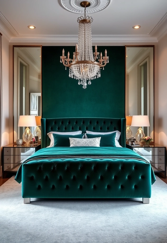 21 Stunning Bedroom Interior Ideas That Will Transform Your Space! - 3. Elegant Modern Glam