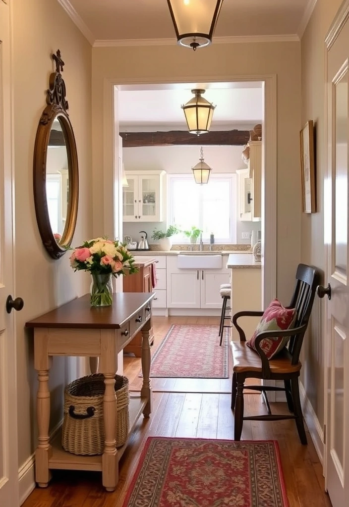 Transform Your Space: 21 English Cottage Kitchen Design Tips You Can't Afford to Miss! - 13. Create a Welcoming Entryway