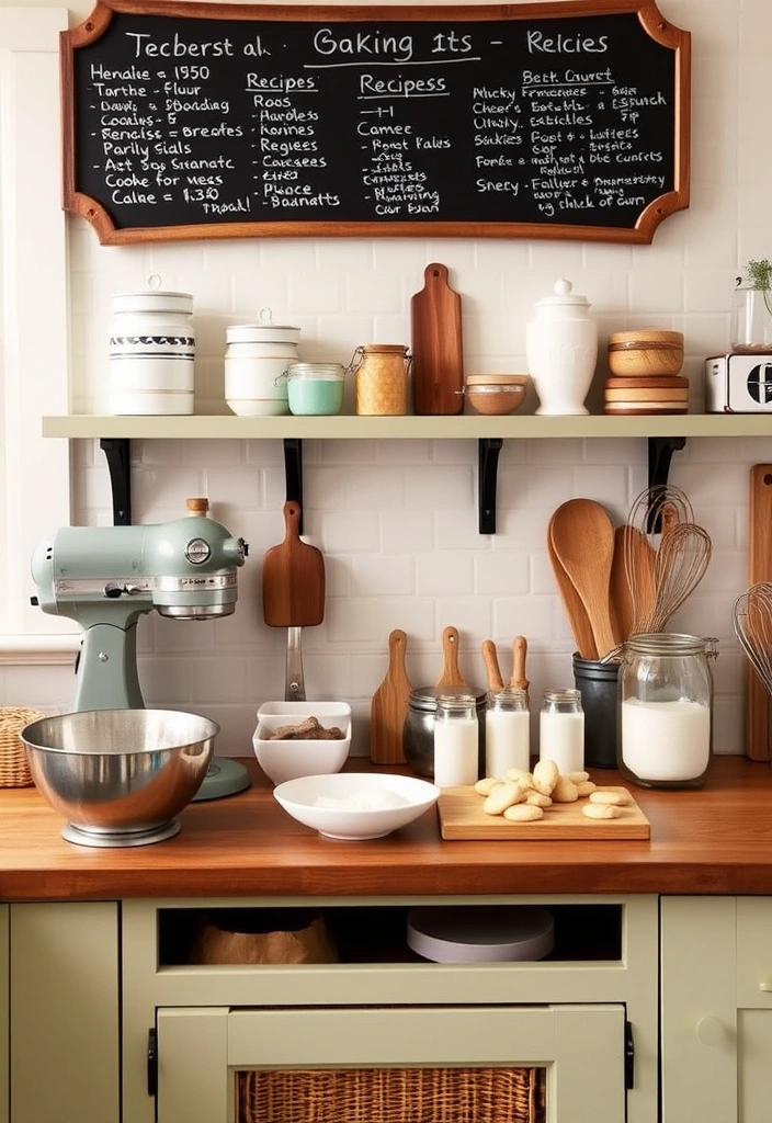 Transform Your Space: 21 English Cottage Kitchen Design Tips You Can't Afford to Miss! - 20. Create a Baking Station