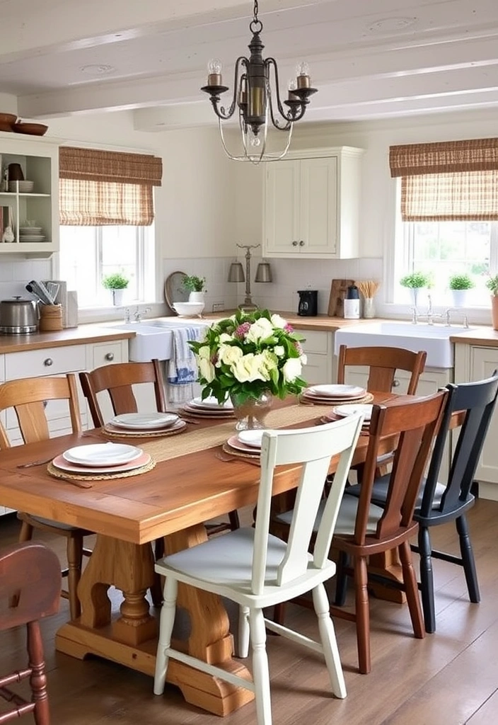Transform Your Space: 21 English Cottage Kitchen Design Tips You Can't Afford to Miss! - 5. Create a Cozy Dining Area
