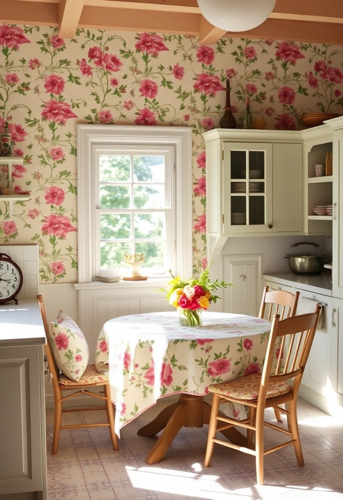Transform Your Space: 21 English Cottage Kitchen Design Tips You Can't Afford to Miss! - 6. Use Floral Patterns