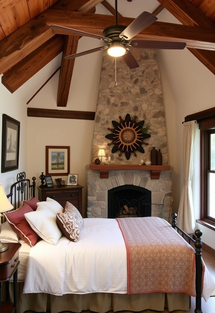 21 Enchanting English Cottage Bedroom Ideas to Transform Your Space! - 8. Incorporate Rustic Decor Elements