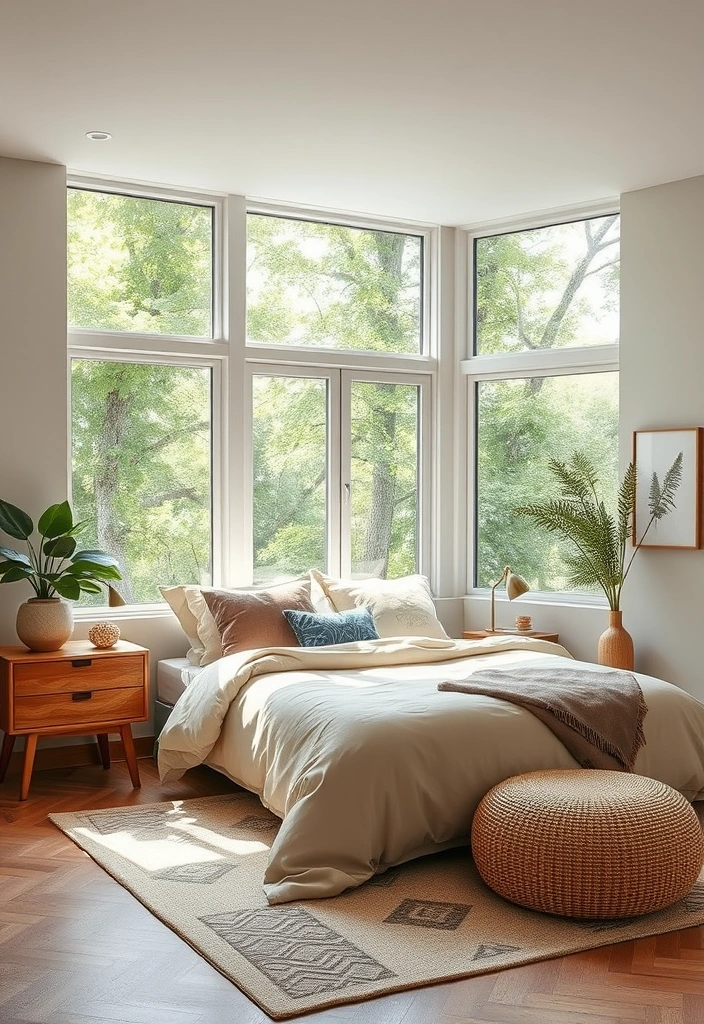21 Stunning Bedroom Interior Ideas That Will Transform Your Space! - 15. Nature-Inspired Retreat