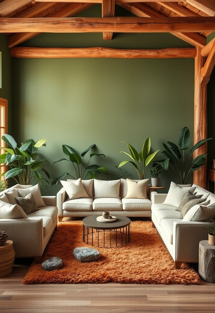 21 English Cottage Living Room Ideas That’ll Make You Feel Right at Home! - 4. A Nature-Inspired Palette