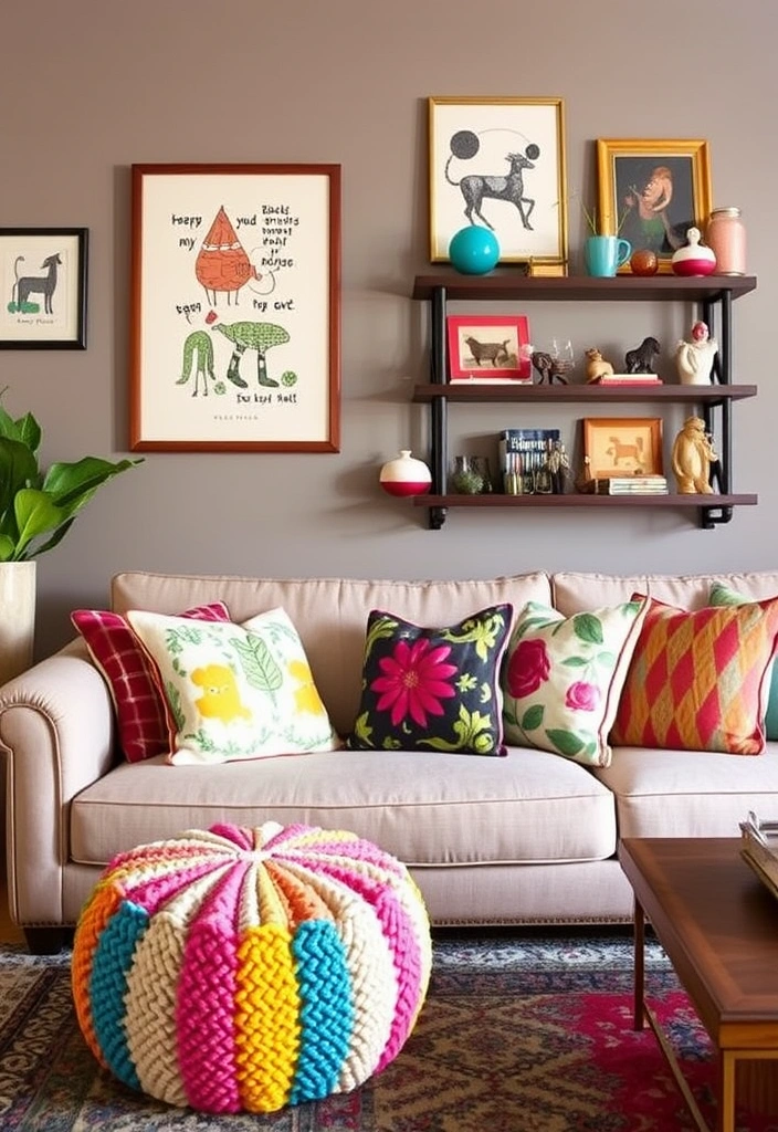 21 English Cottage Living Room Ideas That’ll Make You Feel Right at Home! - 6. Whimsical Decor Accents