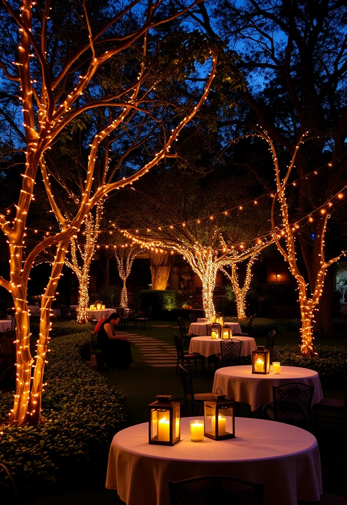 21 English Cottage Garden Ideas That Will Transform Your Backyard into a Fairy Tale! - 14. Fairy Lights and Lanterns